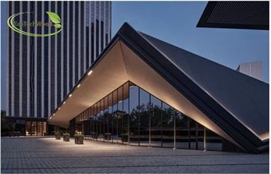 Il nuovo punto di riferimento di Tianfu "Blue Cartier Center"---Marchio designato di pannelli da parete EcoTechWood