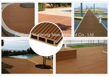 Decking in composito di plastica di legno