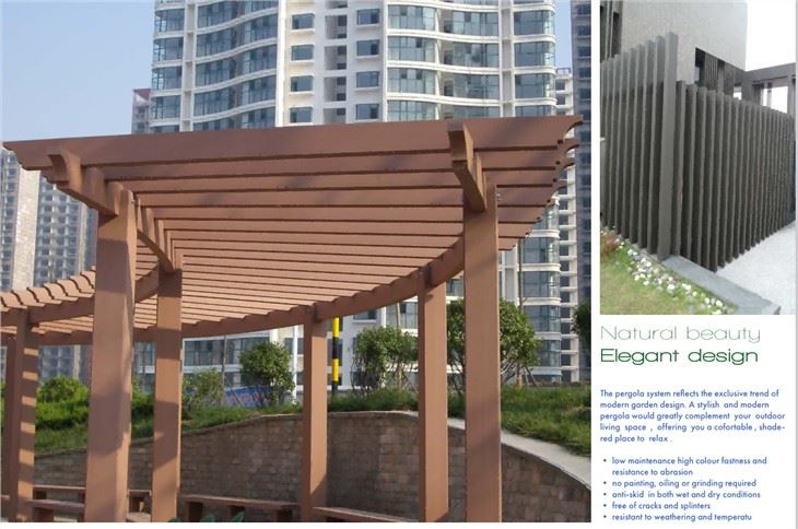 Wpc Pergola Gazebo da giardino Fabbrica di Kunhong Fabbricazione di vari piccoli padiglioni da giardino Wpc Acqua